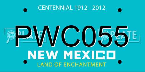 PWC055 New Mexico License Plate