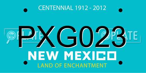 PXG023 New Mexico License Plate