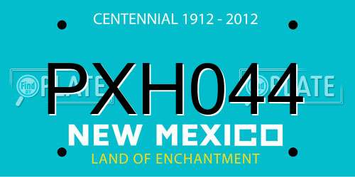 PXH044 New Mexico License Plate