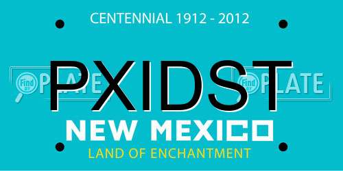 PXIDST New Mexico License Plate