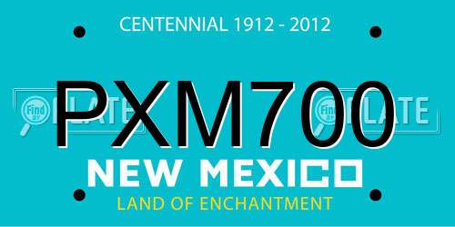 PXM700 New Mexico License Plate