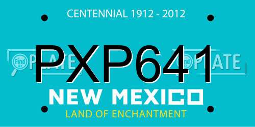 PXP641 New Mexico License Plate