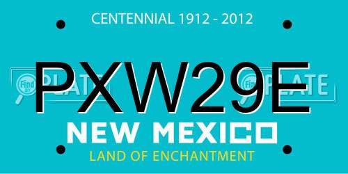 PXW29E New Mexico License Plate