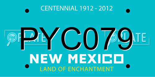 PYC079 New Mexico License Plate