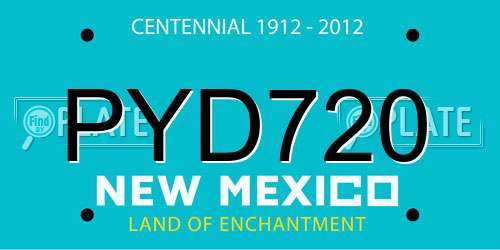 PYD720 New Mexico License Plate