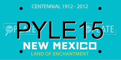 PYLE15 New Mexico License Plate