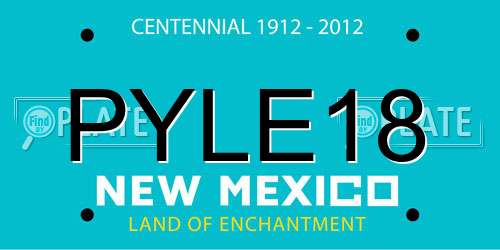 PYLE18 New Mexico License Plate