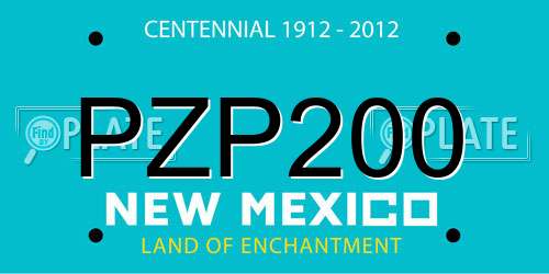 PZP200 New Mexico License Plate