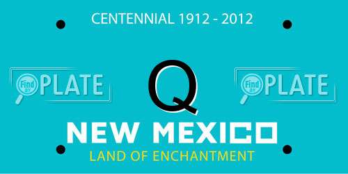 Q New Mexico License Plate