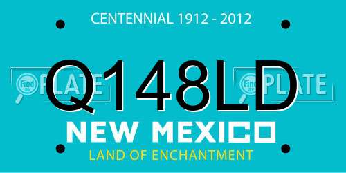 Q148LD New Mexico License Plate