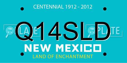 Q14SLD New Mexico License Plate