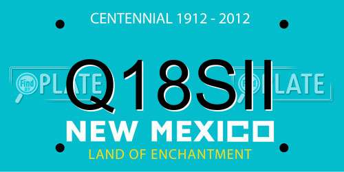 Q18SII New Mexico License Plate