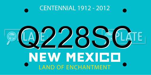 Q228SC New Mexico License Plate