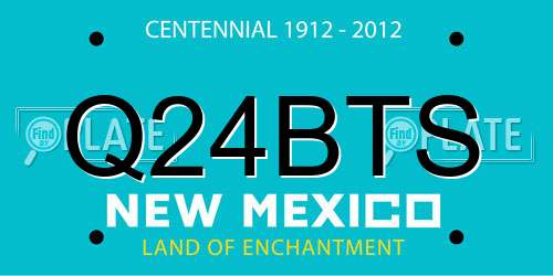 Q24BTS New Mexico License Plate