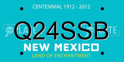 Q24SSB New Mexico License Plate