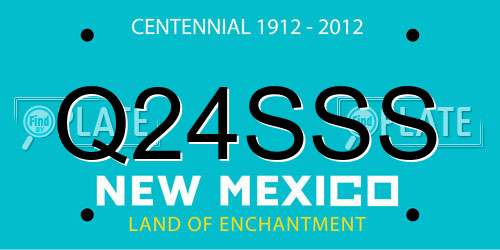 Q24SSS New Mexico License Plate