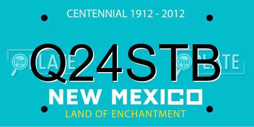Q24STB New Mexico License Plate