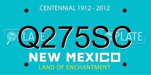 Q275SC New Mexico License Plate