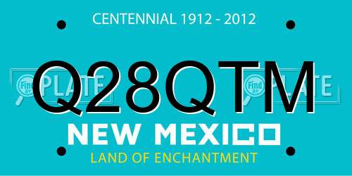 Q28QTM New Mexico License Plate