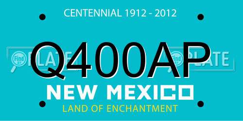 Q400AP New Mexico License Plate