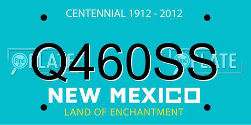 Q460SS New Mexico License Plate