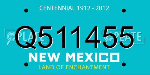 Q511455 New Mexico License Plate