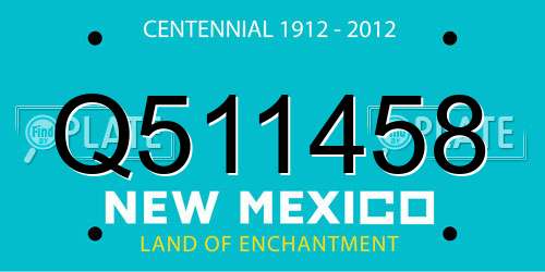 Q511458 New Mexico License Plate