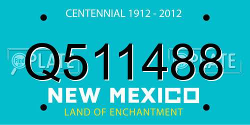 Q511488 New Mexico License Plate