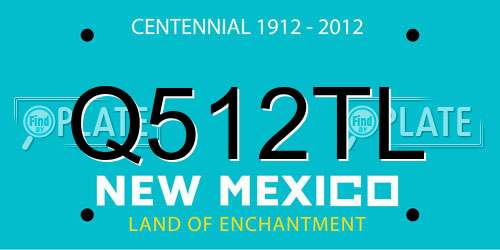 Q512TL New Mexico License Plate