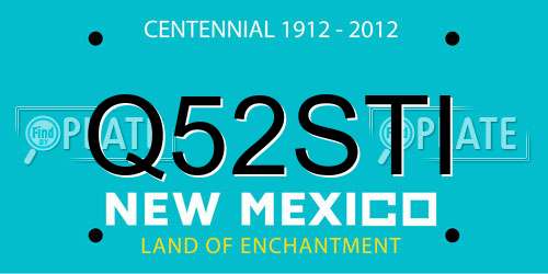 Q52STI New Mexico License Plate