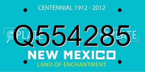 Q554285 New Mexico License Plate