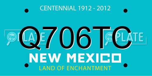 Q706TC New Mexico License Plate