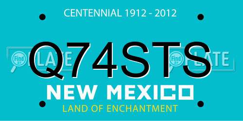 Q74STS New Mexico License Plate