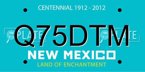 Q75DTM New Mexico License Plate