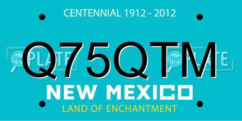 Q75QTM New Mexico License Plate