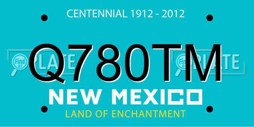 Q780TM New Mexico License Plate