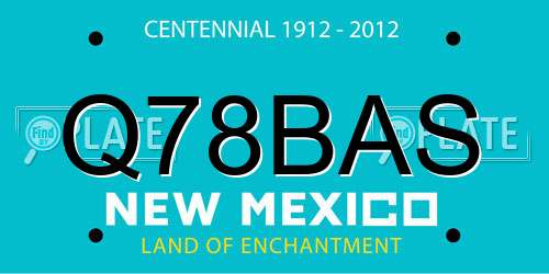 Q78BAS New Mexico License Plate