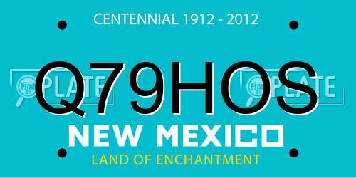 Q79HOS New Mexico License Plate