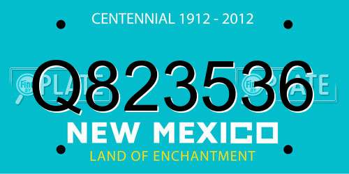 Q823536 New Mexico License Plate