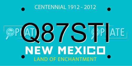 Q87STI New Mexico License Plate