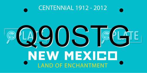 Q90STG New Mexico License Plate