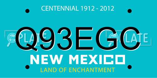 Q93EGC New Mexico License Plate