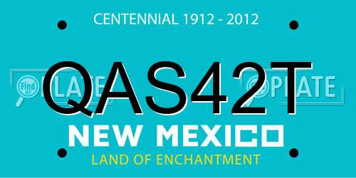 QAS42T New Mexico License Plate
