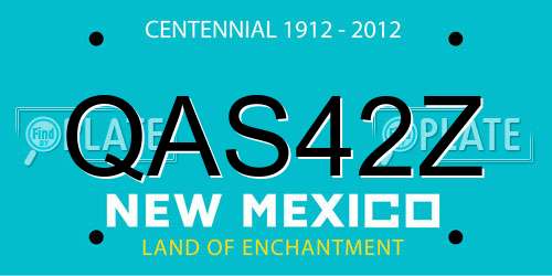 QAS42Z New Mexico License Plate