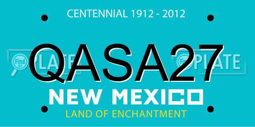 QASA27 New Mexico License Plate
