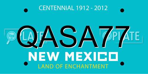 QASA77 New Mexico License Plate