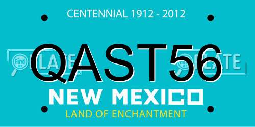 QAST56 New Mexico License Plate