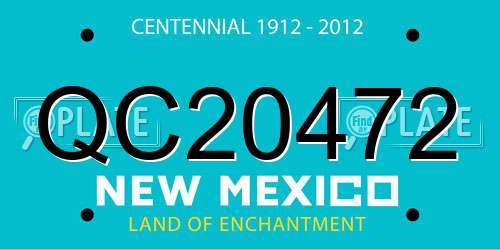 QC20472 New Mexico License Plate