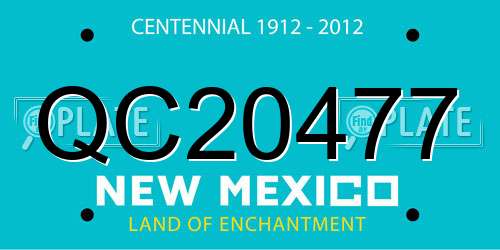 QC20477 New Mexico License Plate