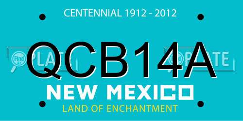 QCB14A New Mexico License Plate